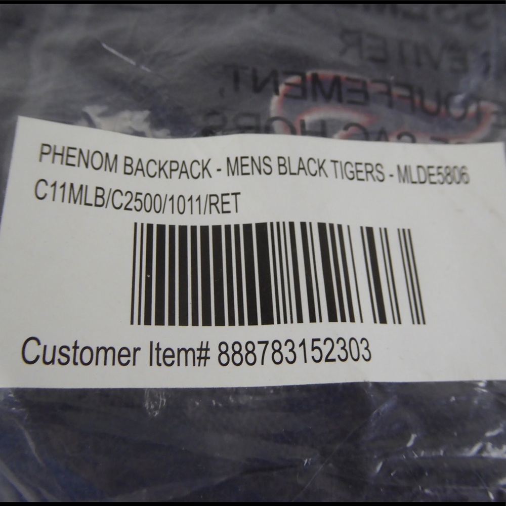 Detroit Tigers MLB Baseball Phenom Backpack New - Picture 10 of 10